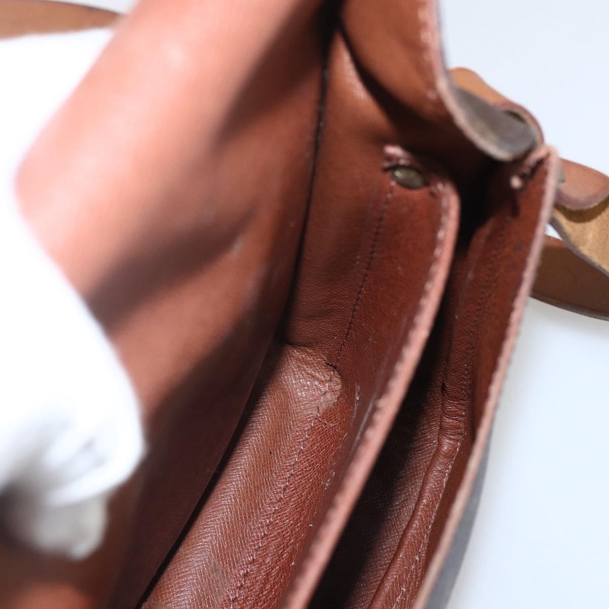 Louis Vuitton Cartouchiere Monogram Canvas Brown Canvas Shoulder Bag Bag (Pre-Owned)