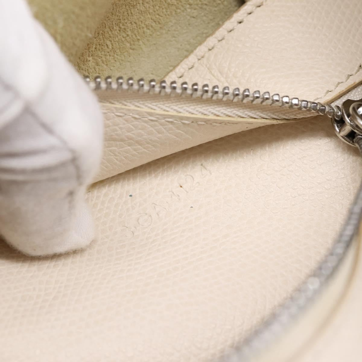 Celine Cabas Leather White Leather Tote Bag Bag (Pre-Owned)