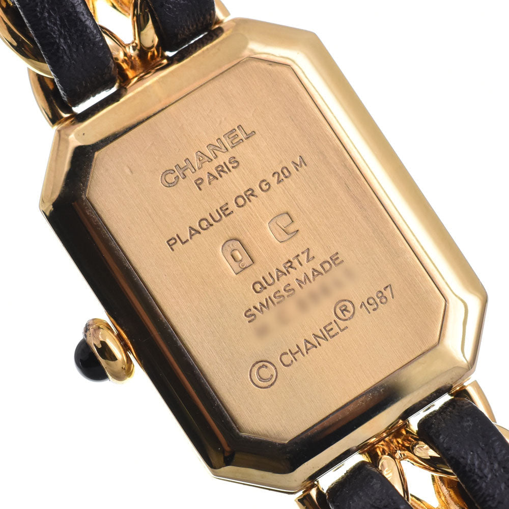 Chanel Premiere Rock Quartz Stainless Steel And Leather Watch (Pre-Owned)