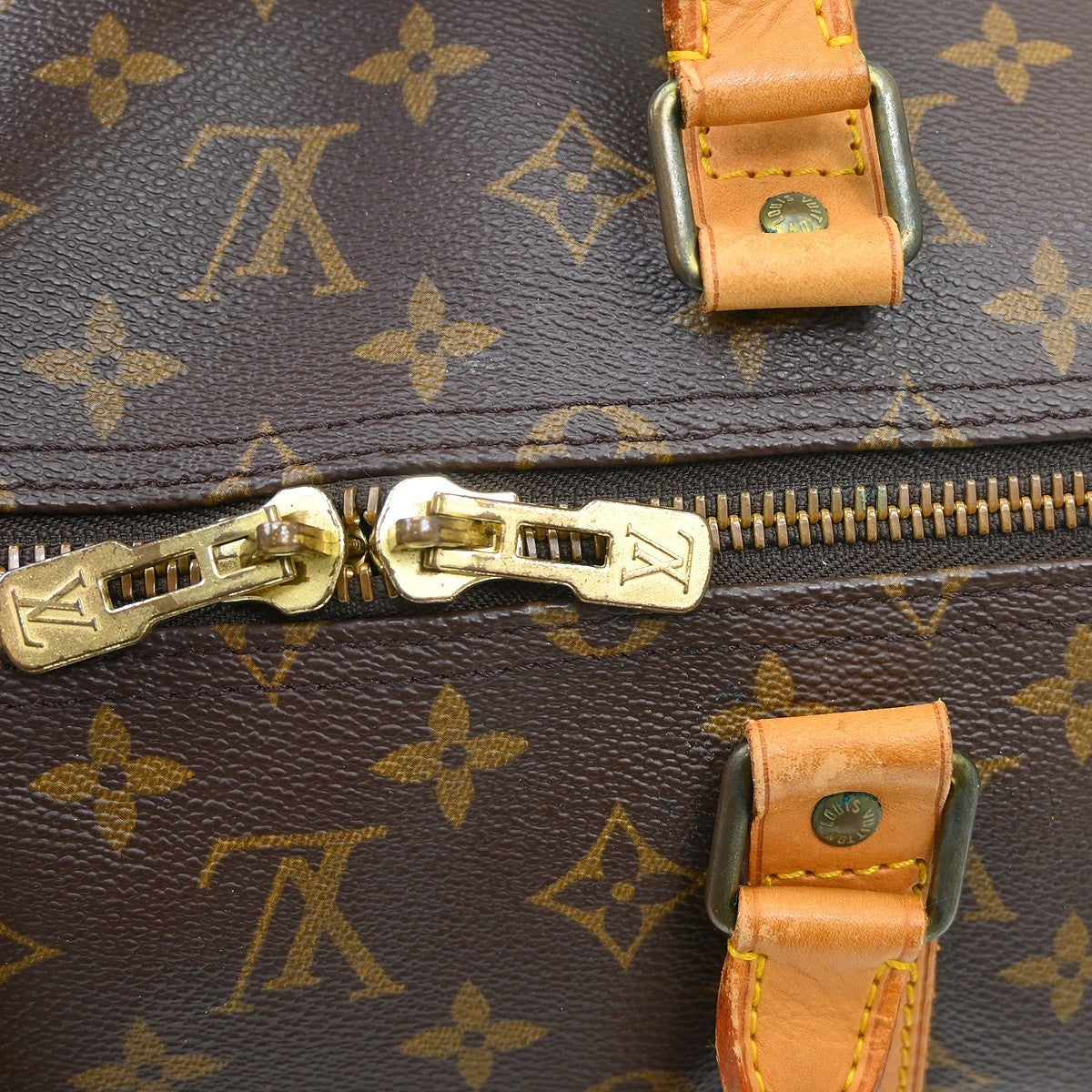 Louis Vuitton Keepall Monogram Canvas Brown Canvas Travel Bag Bag (Pre-Owned)