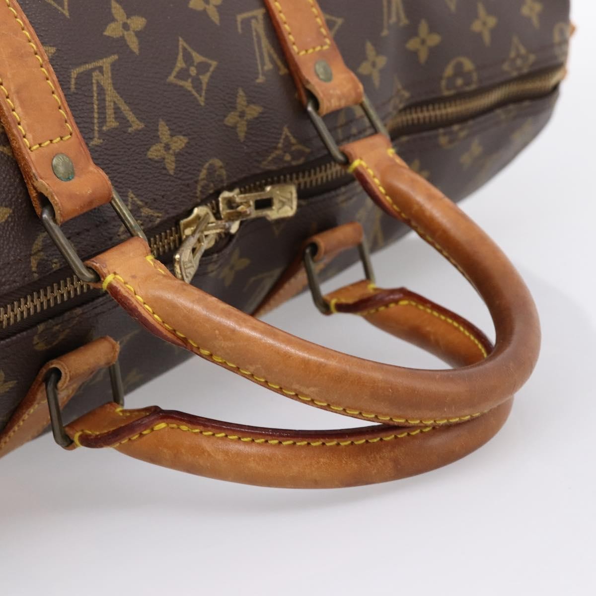 Louis Vuitton Keepall Monogram Canvas Brown Canvas Travel Bag Bag (Pre-Owned)