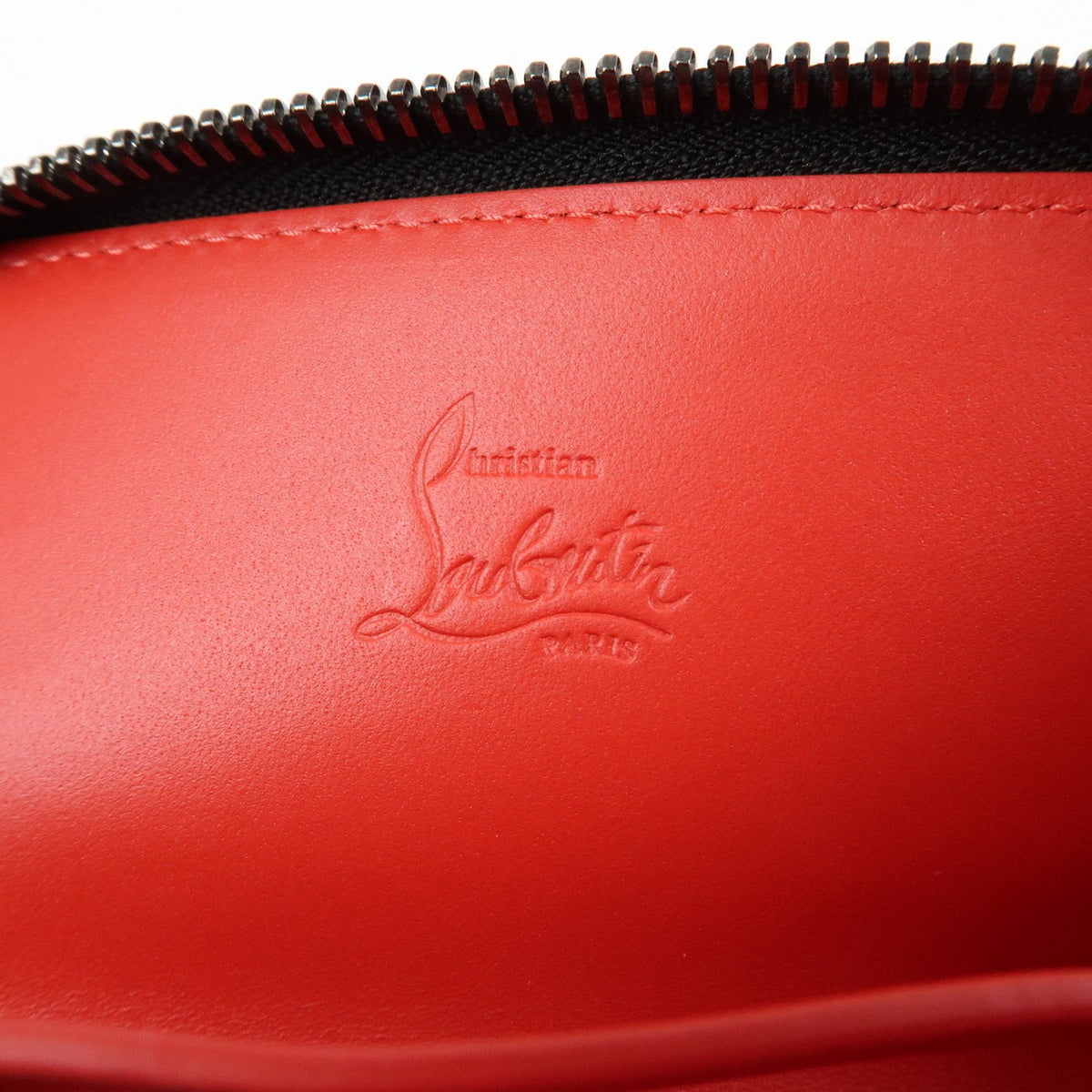Christian Louboutin Panettone Coin Purse Spiked Leather Black Leather Wallets Accessory (Pre-Owned)