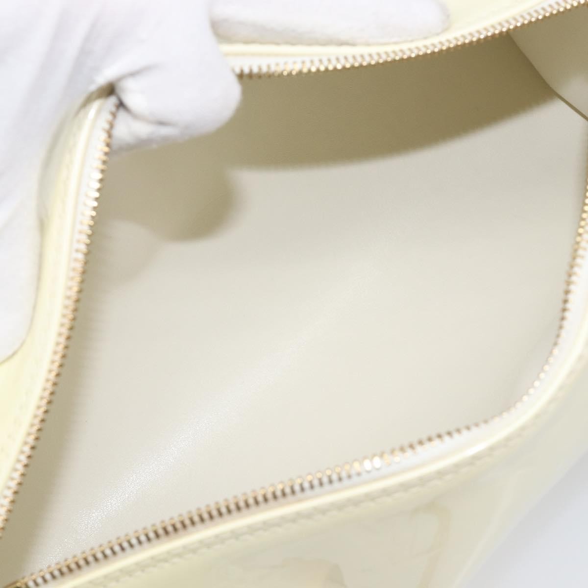 Louis Vuitton Bedford Monogram Vernis Beige Patent_Leather Handbag (Pre-Owned)