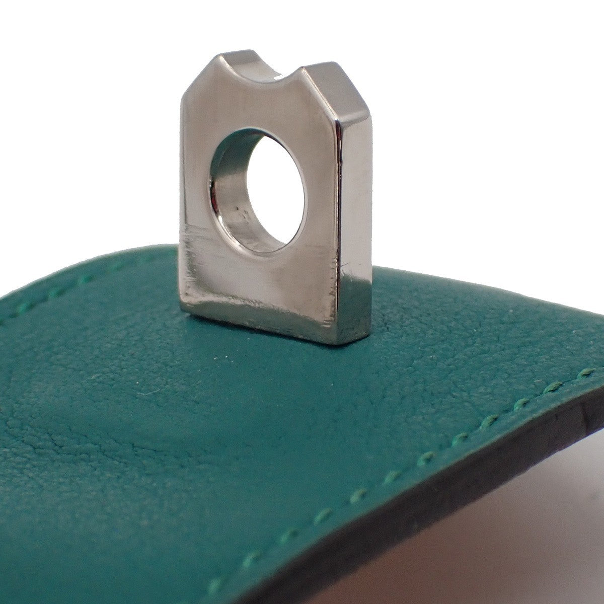 Hermes Collier De Chien Leather Green Leather Bracelet Jewelry (Pre-Owned)