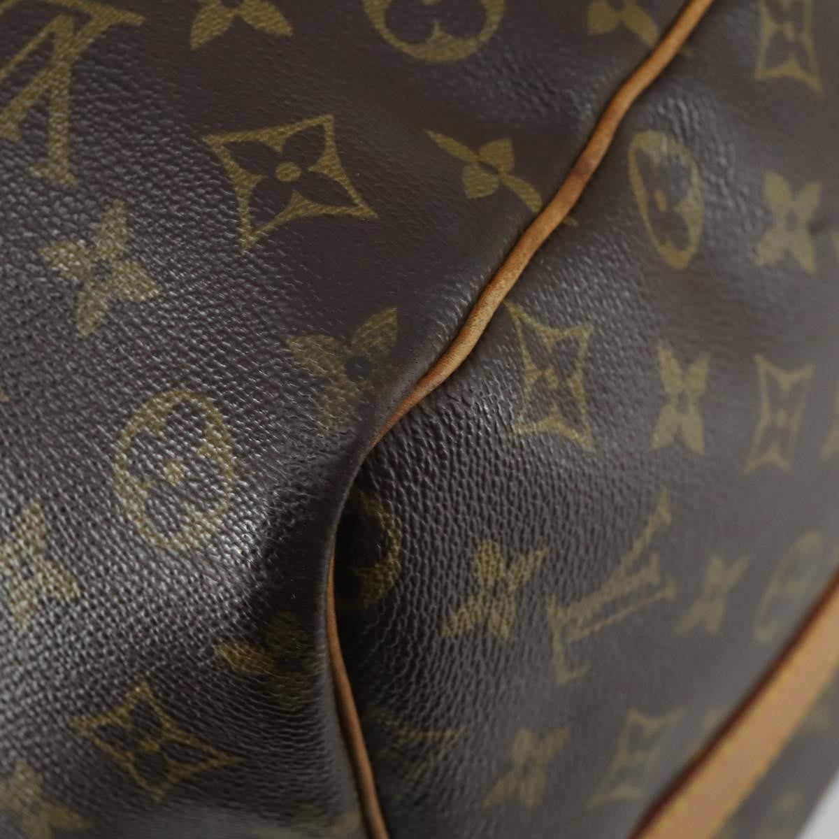 Louis Vuitton Keepall Bandouliere Monogram Canvas Brown Canvas Travel Bag Bag (Pre-Owned)