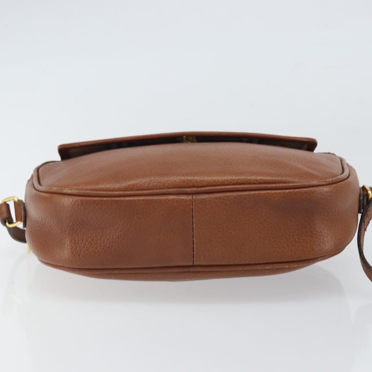 Burberry Vintage Leather Brown Leather Shoulder Bag Bag (Pre-Owned)