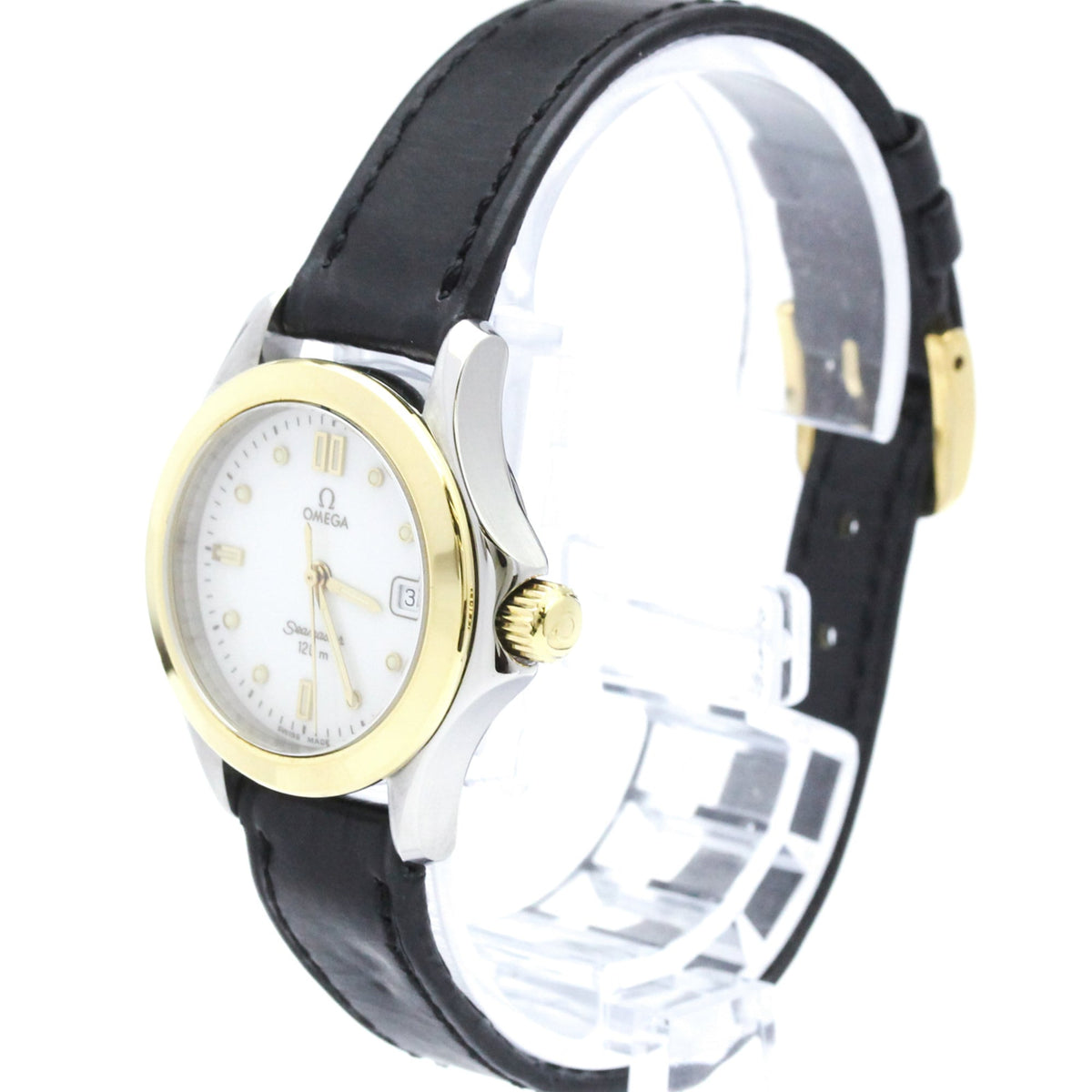 Omega Seamaster 120M Quartz Stainless Steel And 18K Yellow Gold Watch (Pre-Owned)