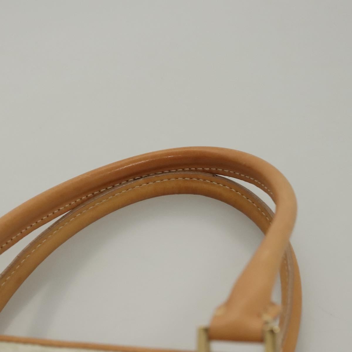 Celine Vintage Macadam C Macadam Suede White Suede Tote Bag Bag (Pre-Owned)