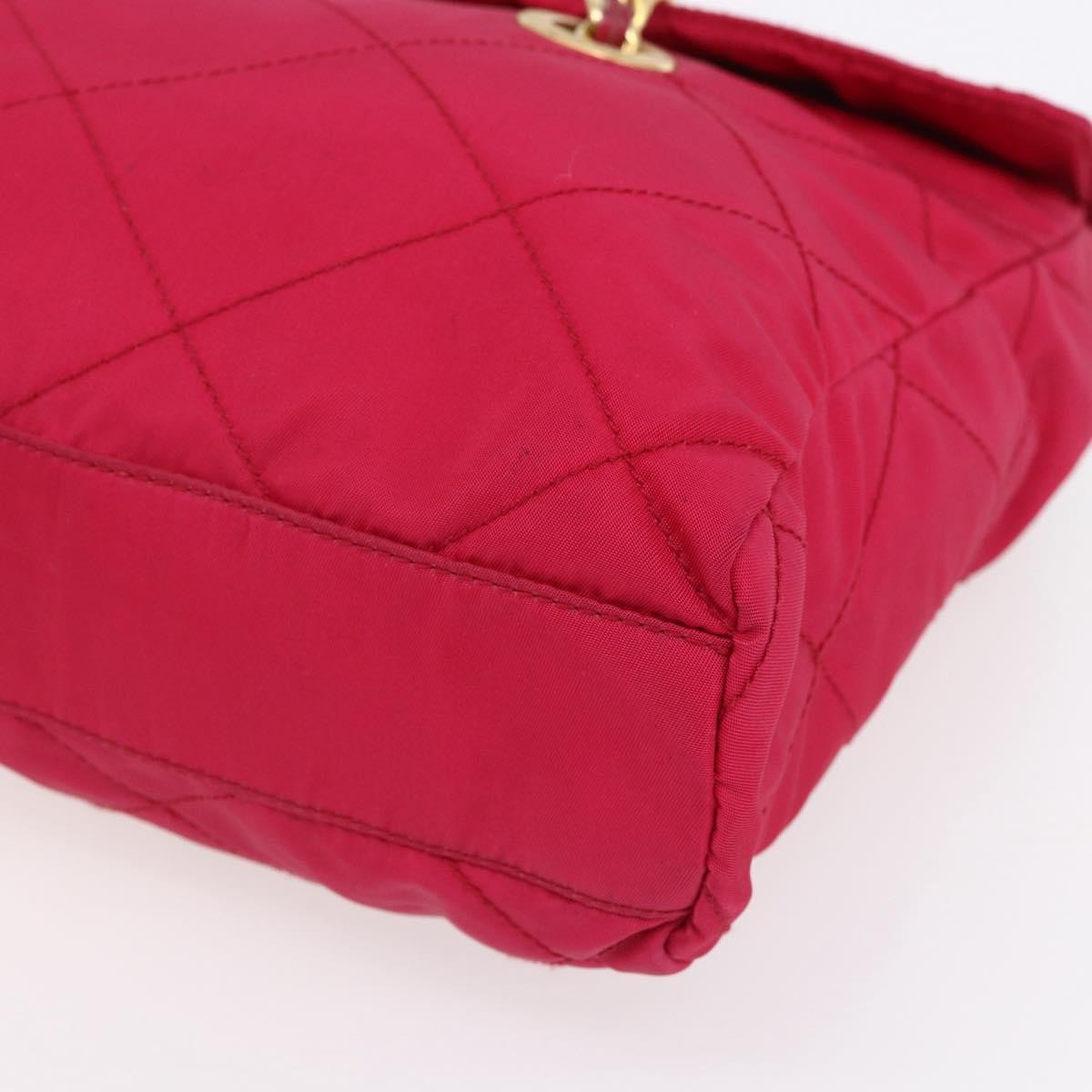 Prada Re-Edition 1995 Chain Tote Quilted Re-Nylon Pink Nylon Shoulder Bag Bag (Pre-Owned)