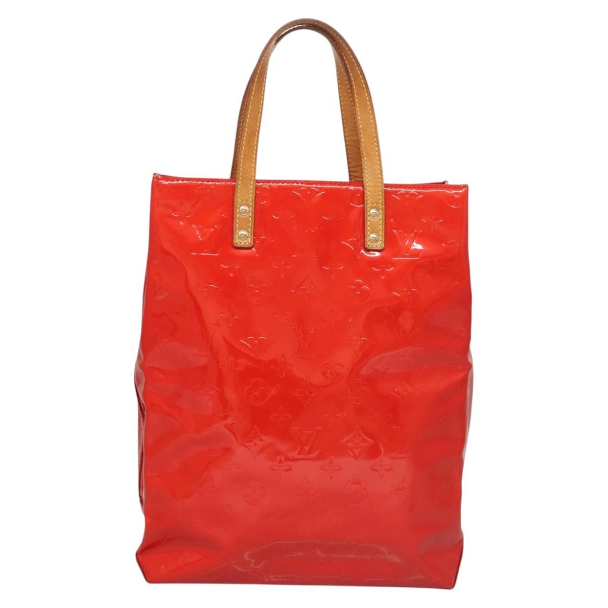 Louis Vuitton Reade Monogram Vernis Red Patent_Leather Handbag (Pre-Owned)