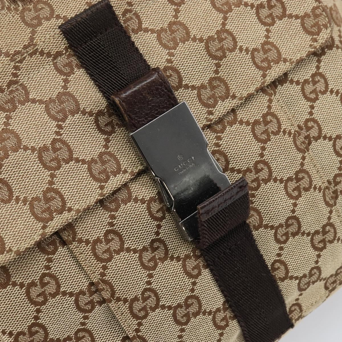 Gucci Gg Canvas Canvas Beige Canvas Shoulder Bag Bag (Pre-Owned)