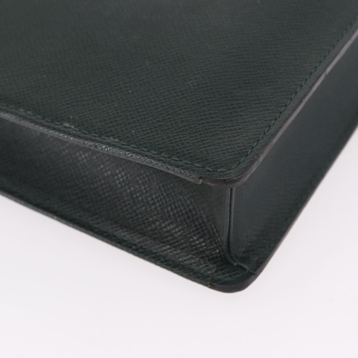 Louis Vuitton Robusto Taiga Green Leather Briefcase Bag (Pre-Owned)