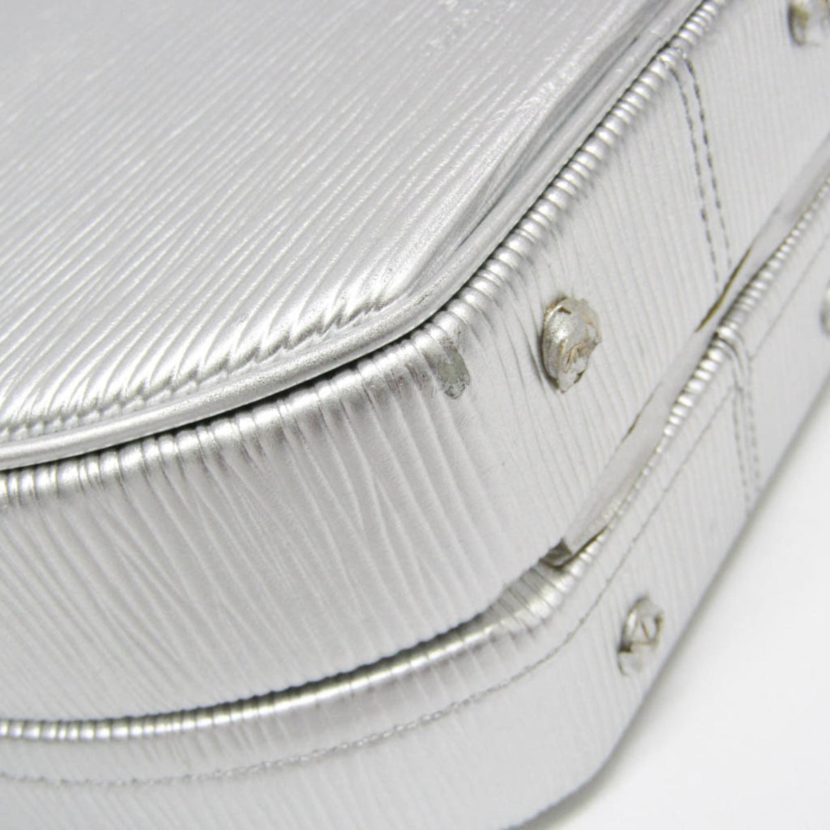 Louis Vuitton Petite Boite Chapeau Epi Leather Silver Leather Handbag (Pre-Owned)