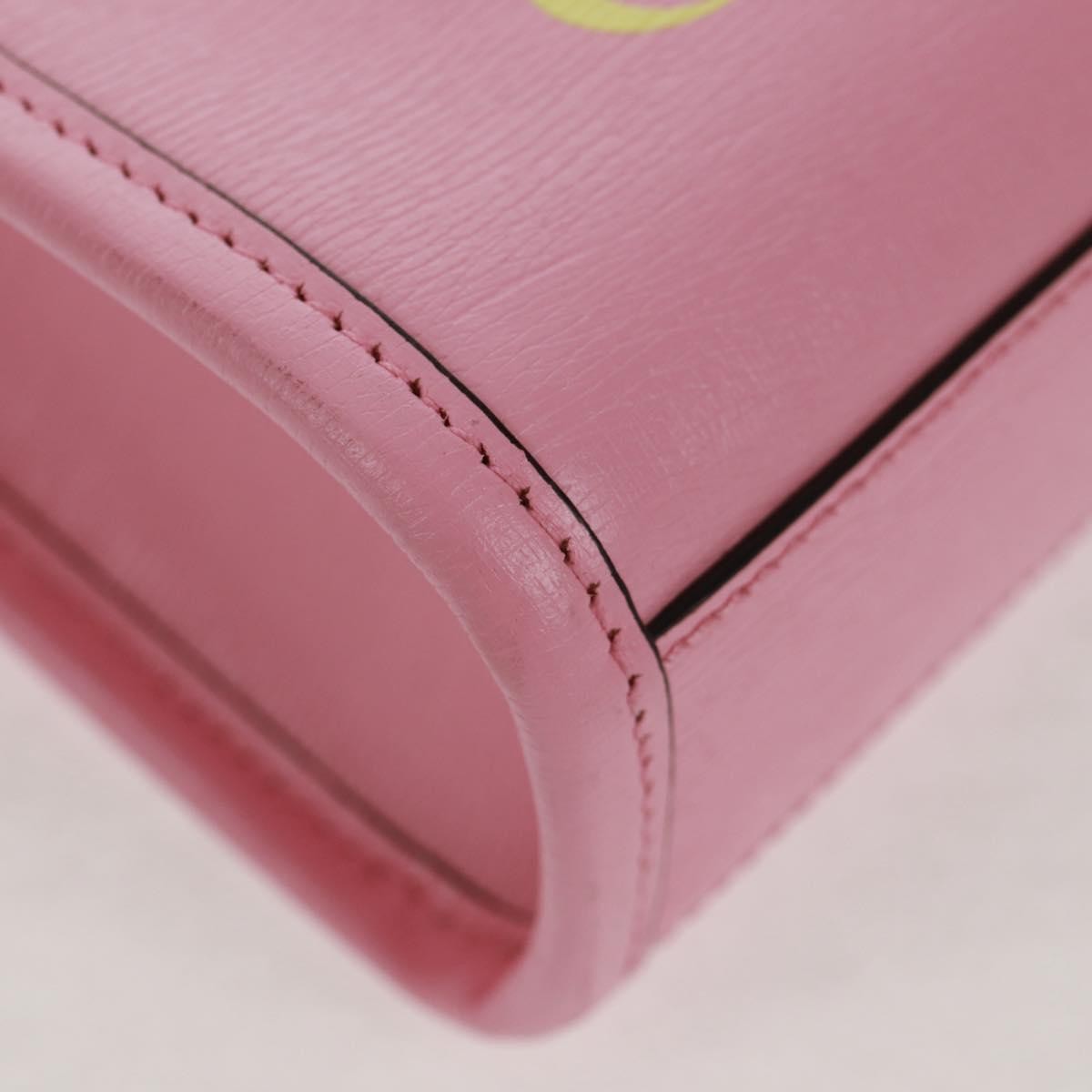 Gucci Vertical Tote Printed Leather Pink Leather Tote Bag Bag (Pre-Owned)
