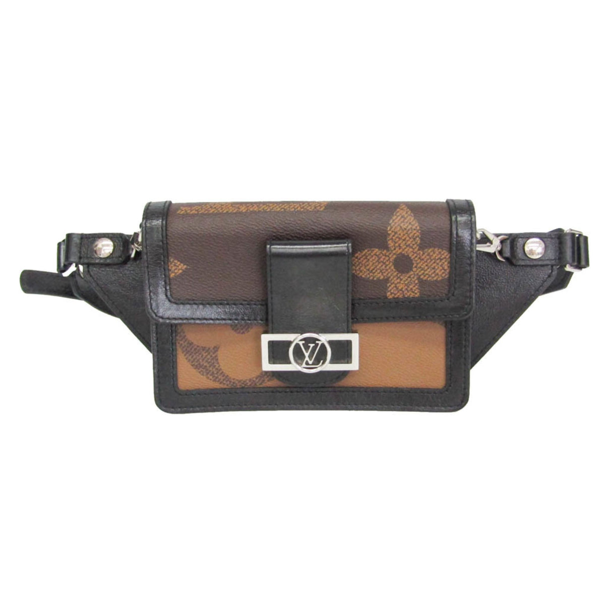 Louis Vuitton Dauphine Bumbag Reverse Monogram Giant Brown Canvas Crossbody Bag Bag (Pre-Owned)