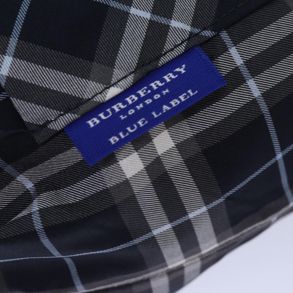 Burberry Nova Check Blue Label Nylon Black Nylon Clutche & Pouche Bag (Pre-Owned)
