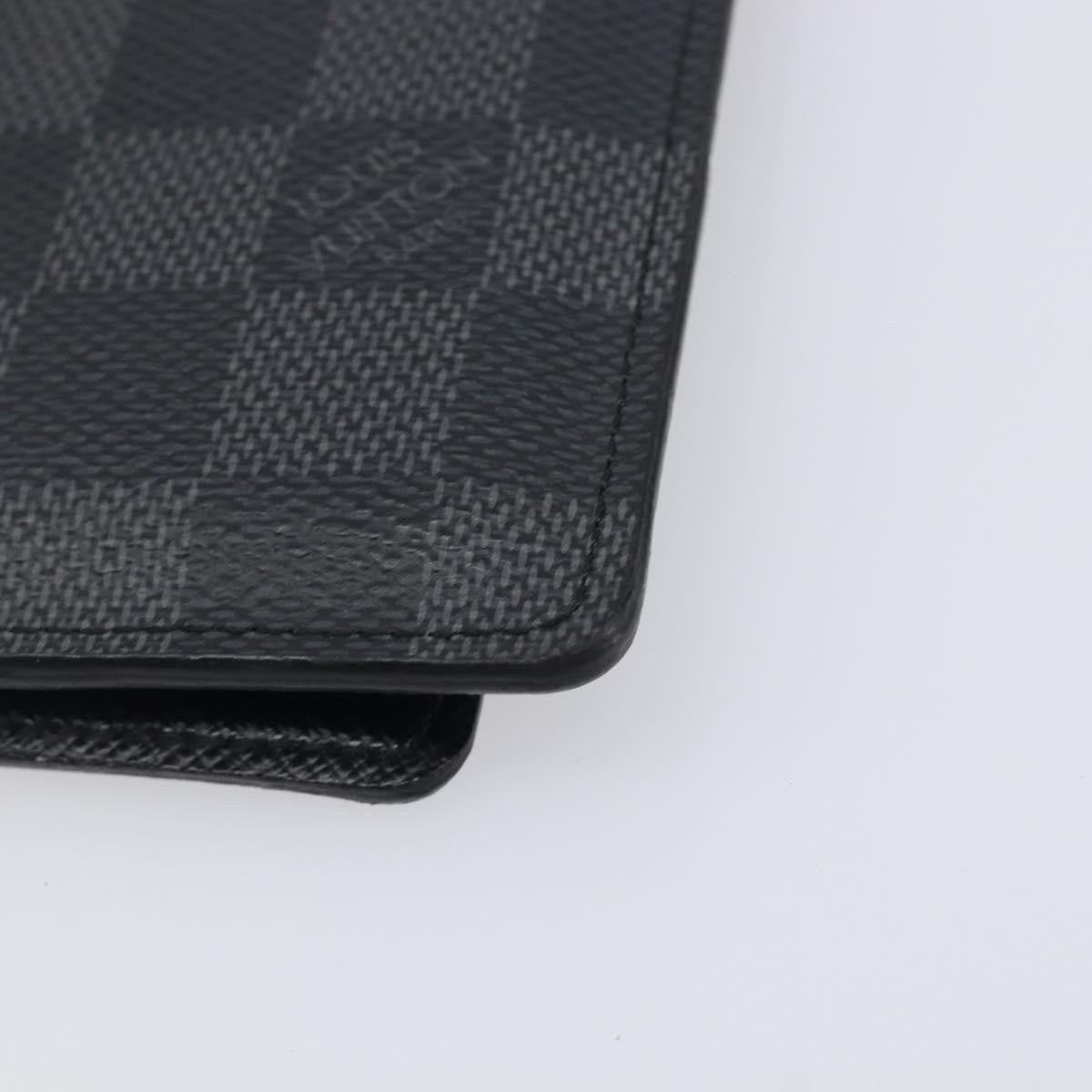 Louis Vuitton Passport Cover Damier Graphite Gray Canvas Briefcase Bag (Pre-Owned)
