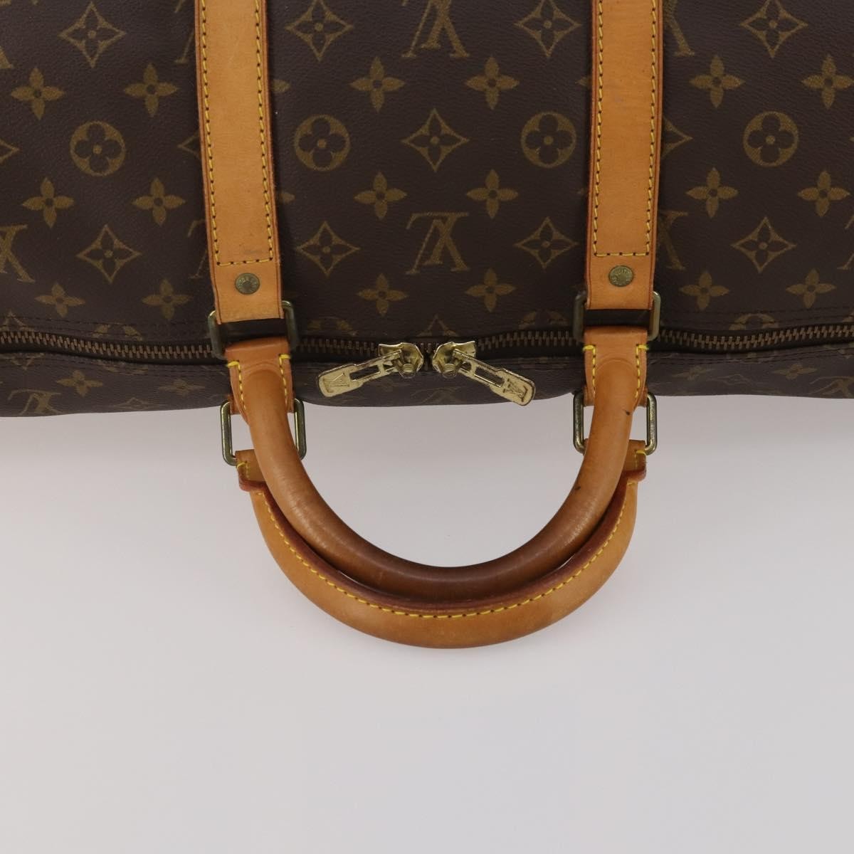 Louis Vuitton Keepall Monogram Brown Canvas Travel Bag Bag (Pre-Owned)