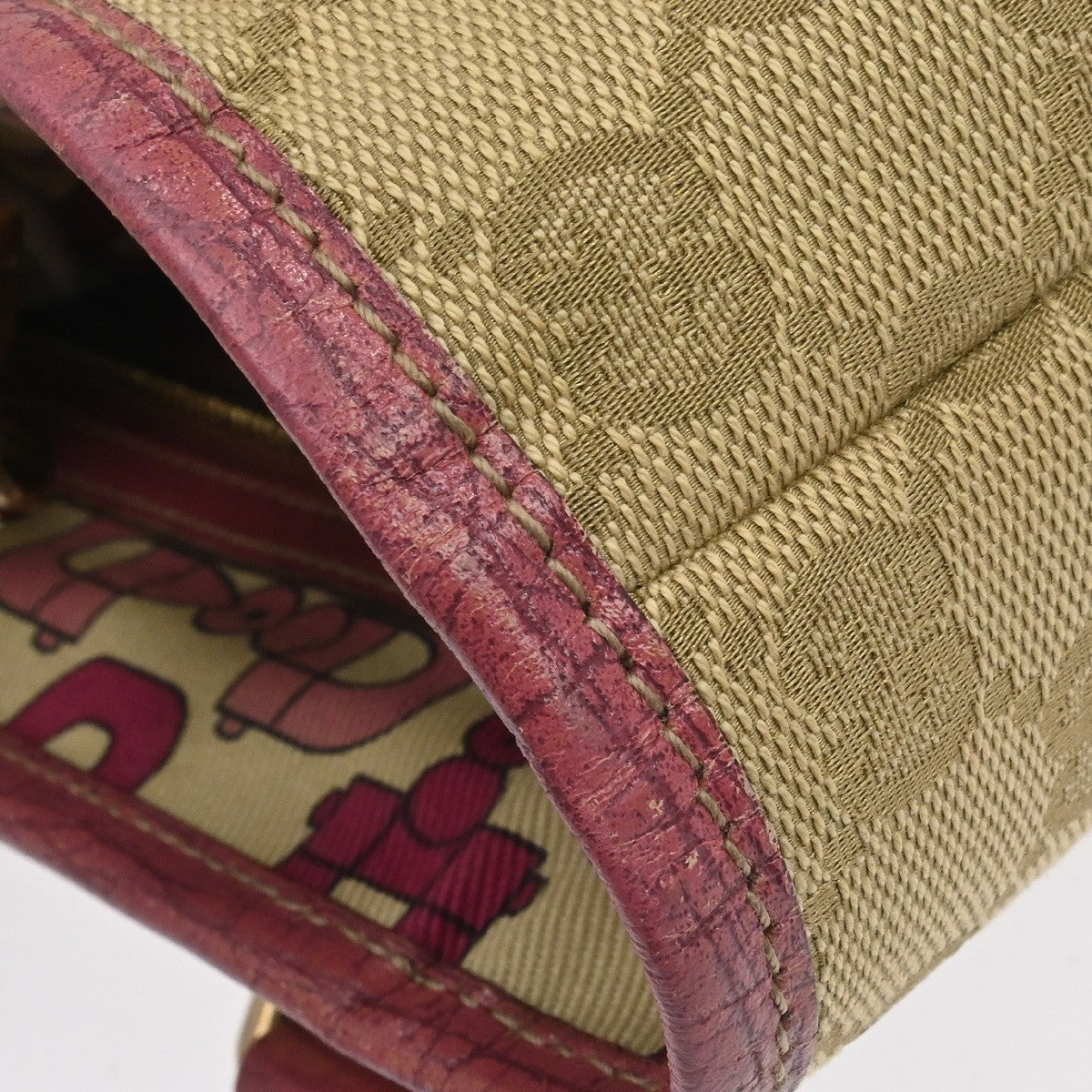 Gucci Jolicoeur Gg Canvas Beige Canvas Tote Bag Bag (Pre-Owned)