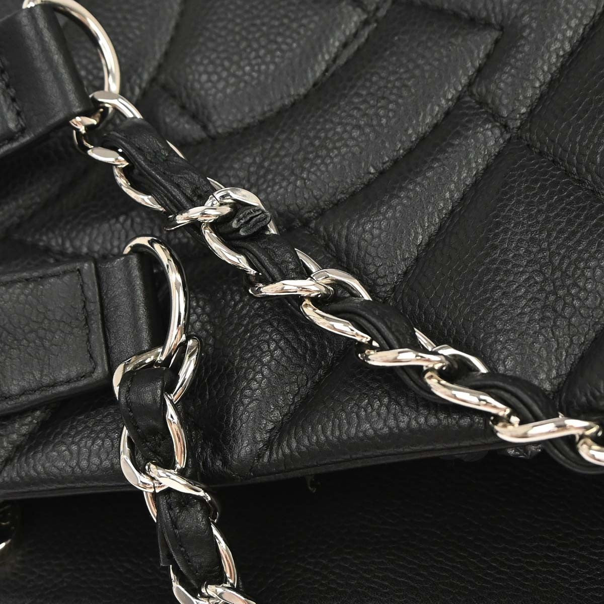 Chanel Timeless Cc Expandable Tote Quilted Caviar Black Leather Tote Bag Bag (Pre-Owned)