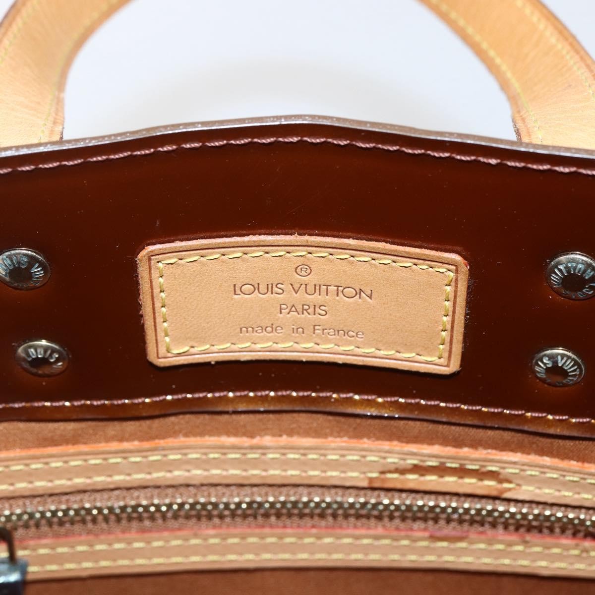 Louis Vuitton Reade Monogram Vernis Brown Patent_Leather Handbag (Pre-Owned)