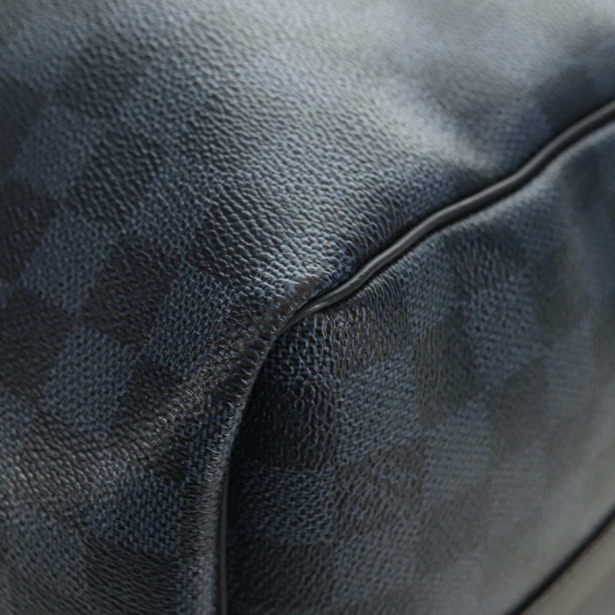 Louis Vuitton Keepall Bandouliere Limited Edition Damier Cobalt Jungle Blue Canvas Travel Bag Bag (Pre-Owned)