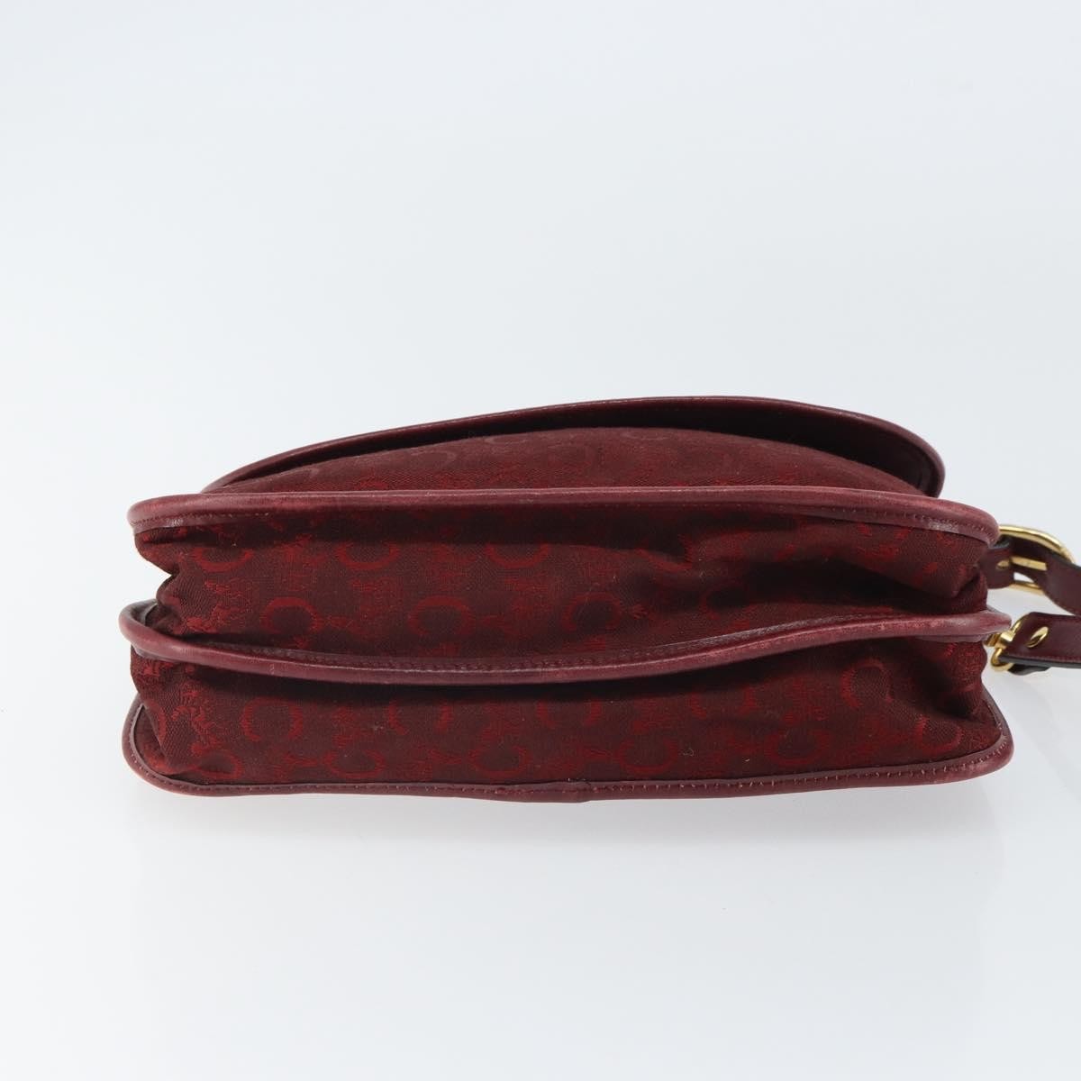 Celine C Sulky Canvas Red Canvas Shoulder Bag Bag (Pre-Owned)