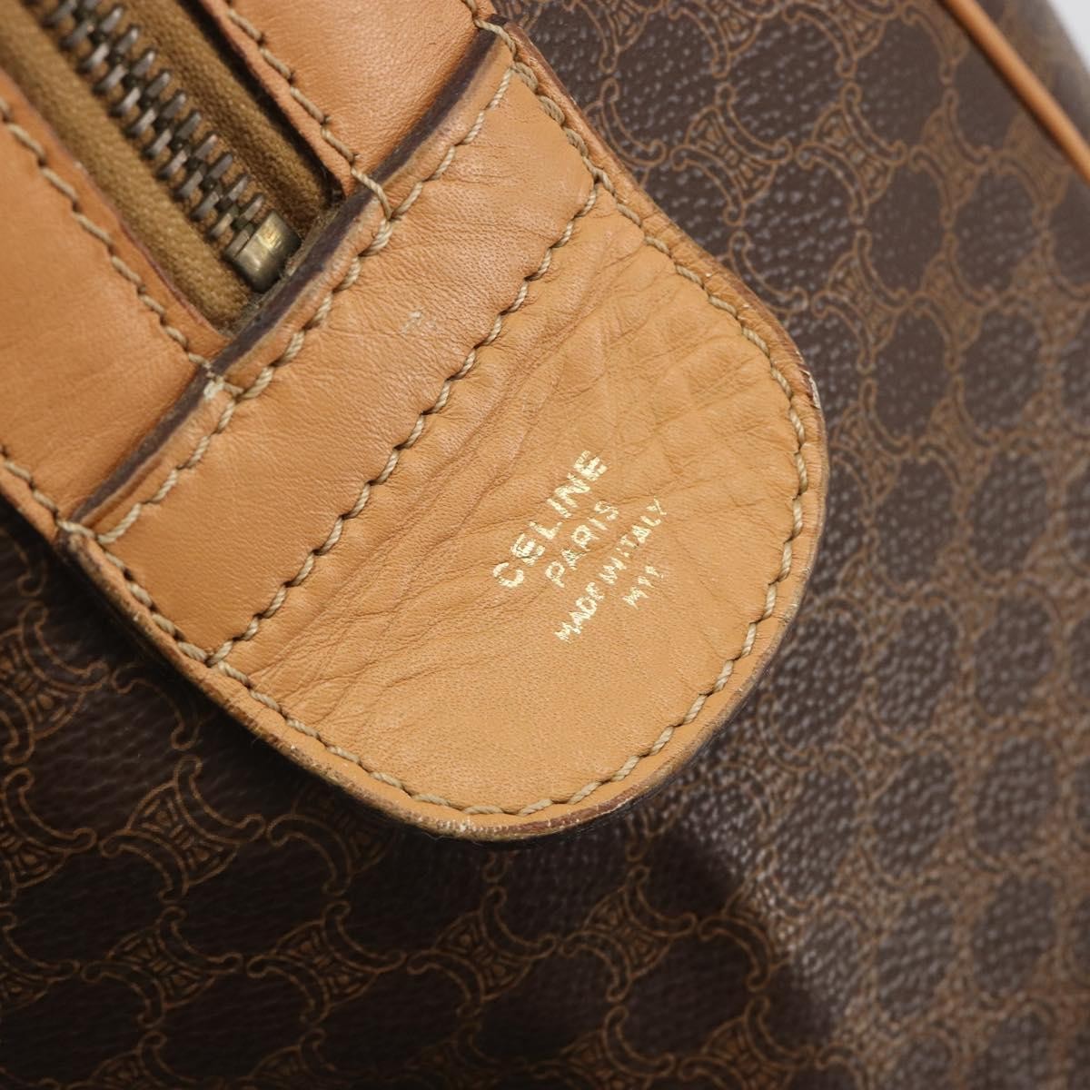 Celine Boston Macadam Canvas Brown Pvc Travel Bag Bag (Pre-Owned)
