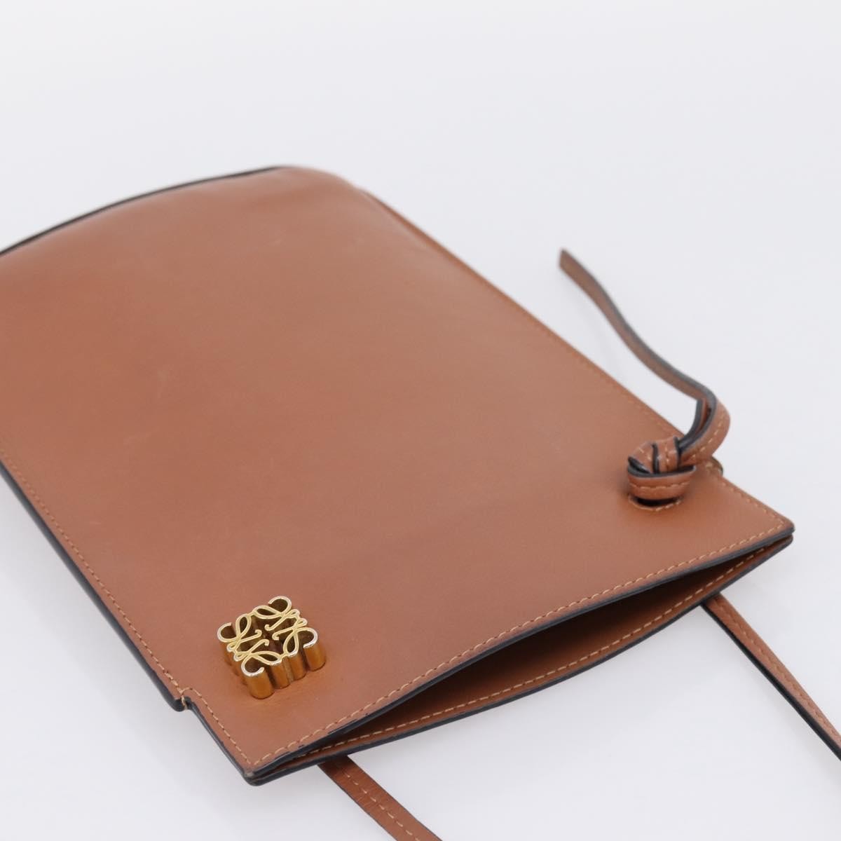 Loewe Dice Pocket Leather Brown Leather Crossbody Bag Bag (Pre-Owned)