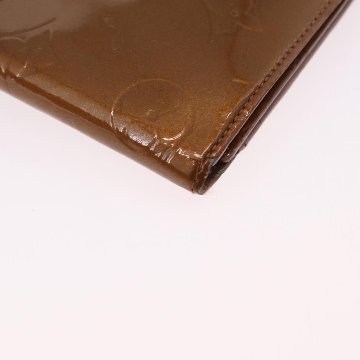 Louis Vuitton Walker Monogram Vernis Brown Patent_Leather Wallets Accessory (Pre-Owned)
