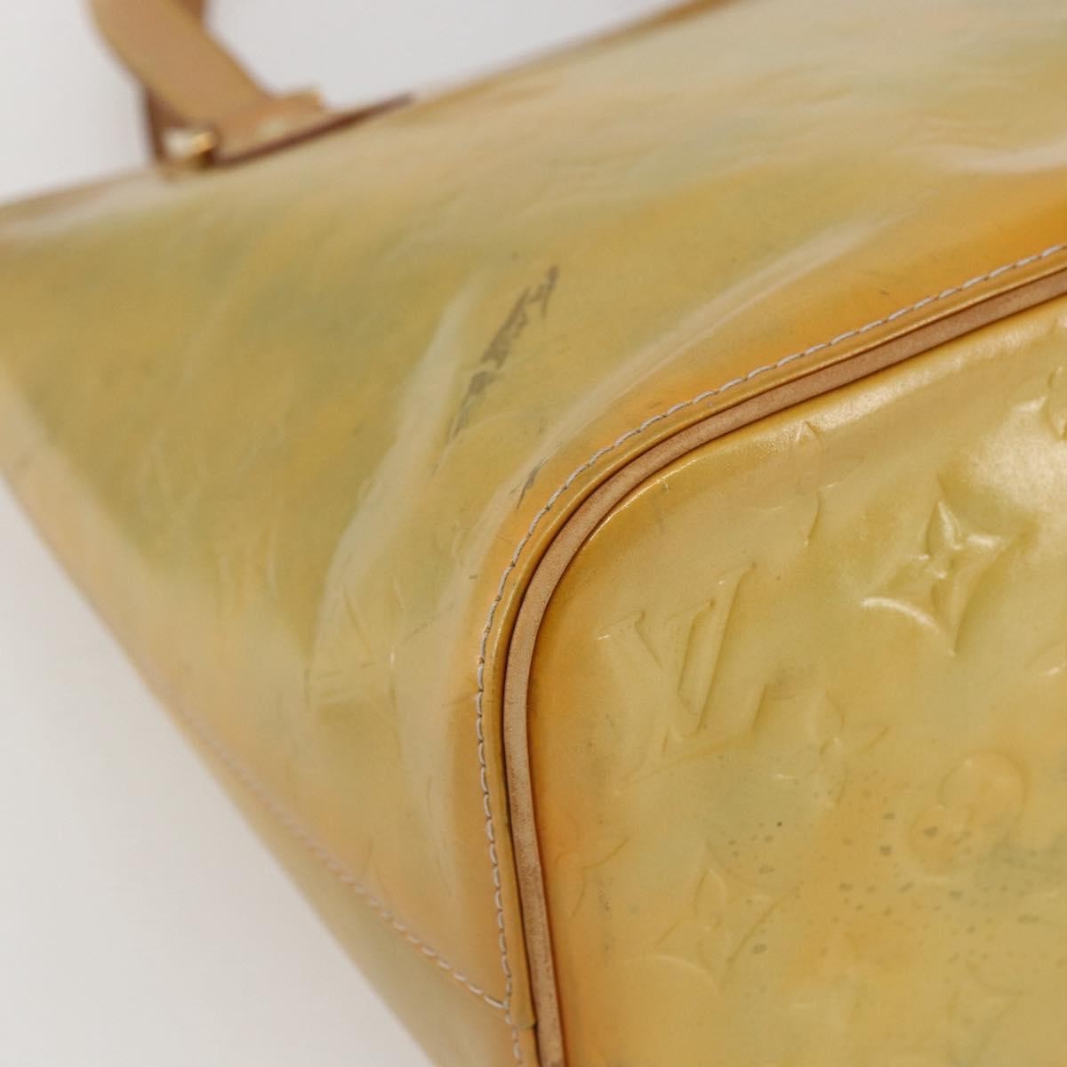 Louis Vuitton Houston Monogram Vernis Beige Patent_Leather Tote Bag Bag (Pre-Owned)