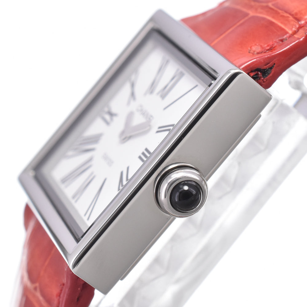Chanel Vintage Mademoiselle Quartz Leather & Steel Watch (Pre-Owned)
