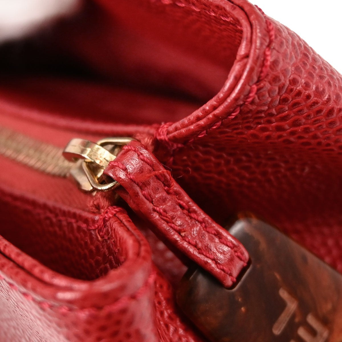 Chanel Vintage Logo Caviar Red Leather Tote Bag Bag (Pre-Owned)