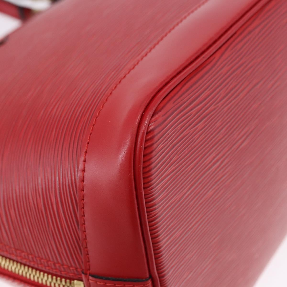 Louis Vuitton Alma Epi Leather Red Leather Handbag (Pre-Owned)