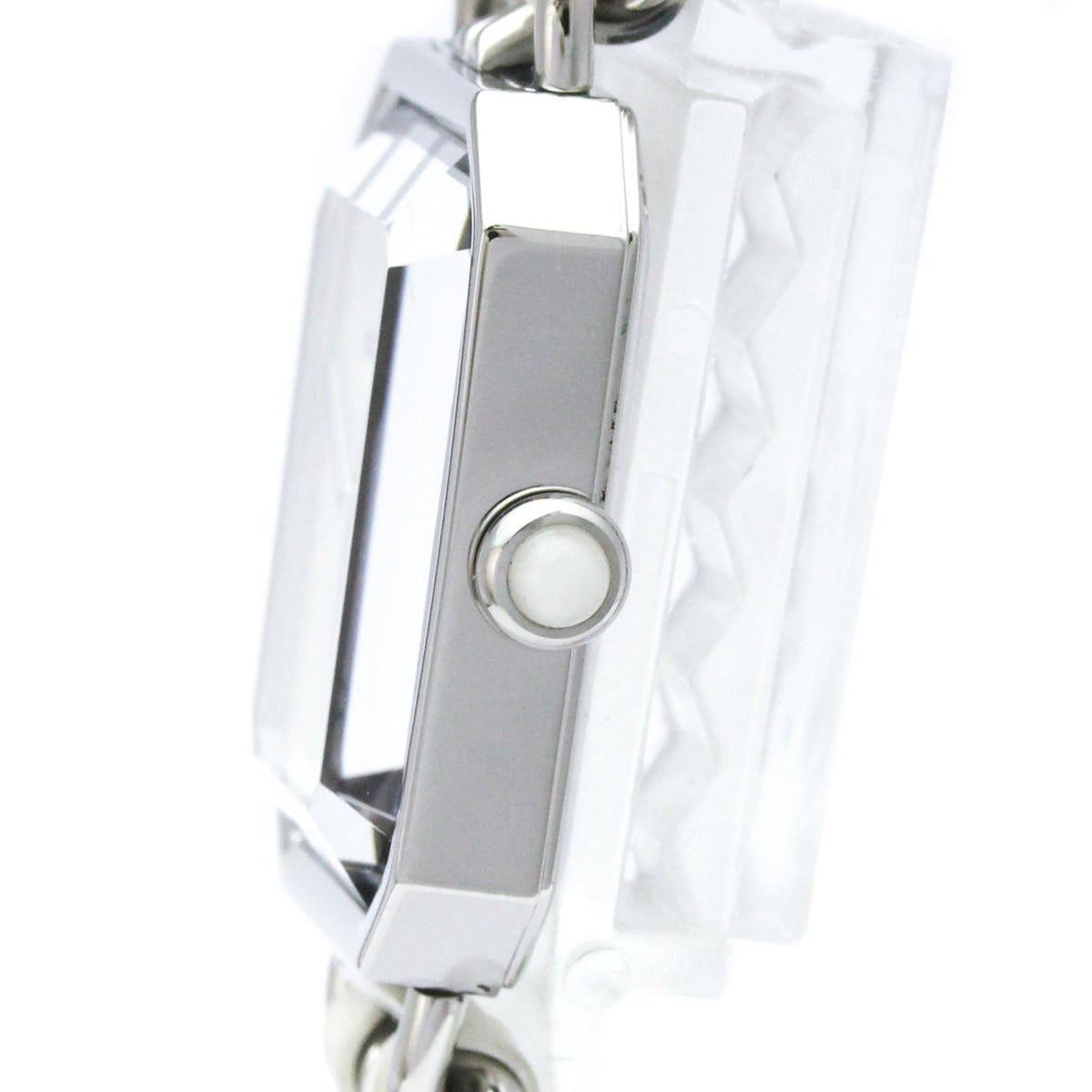 Chanel Premiere Rock Quartz Stainless Steel And Leather With Mother Of Pearl Watch (Pre-Owned)