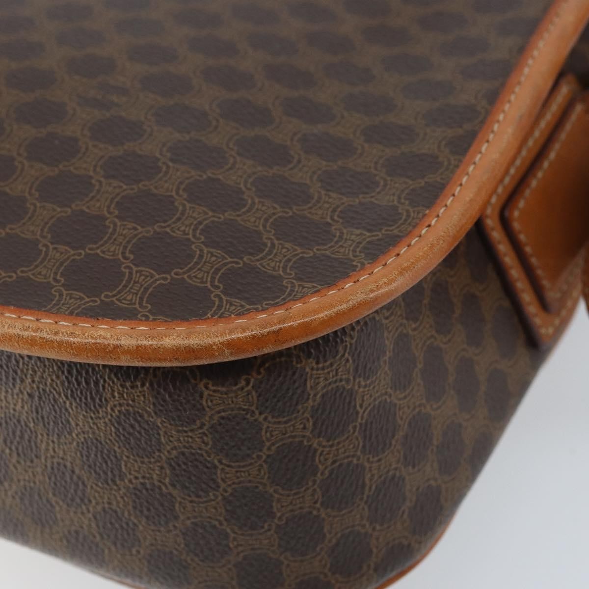 Celine Vintage Macadam Canvas Brown Canvas Backpack Bag (Pre-Owned)