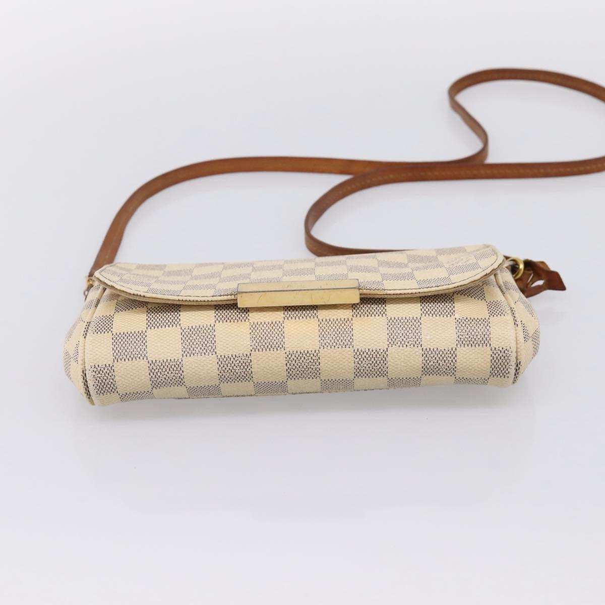 Louis Vuitton Favorite Damier White Canvas Handbag (Pre-Owned)