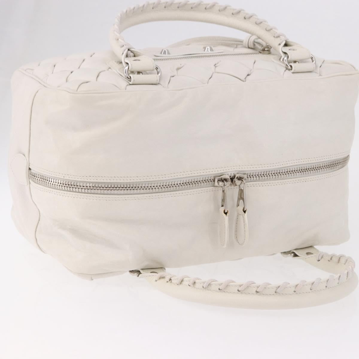 Balenciaga Matelasse Leather White Leather Handbag (Pre-Owned)