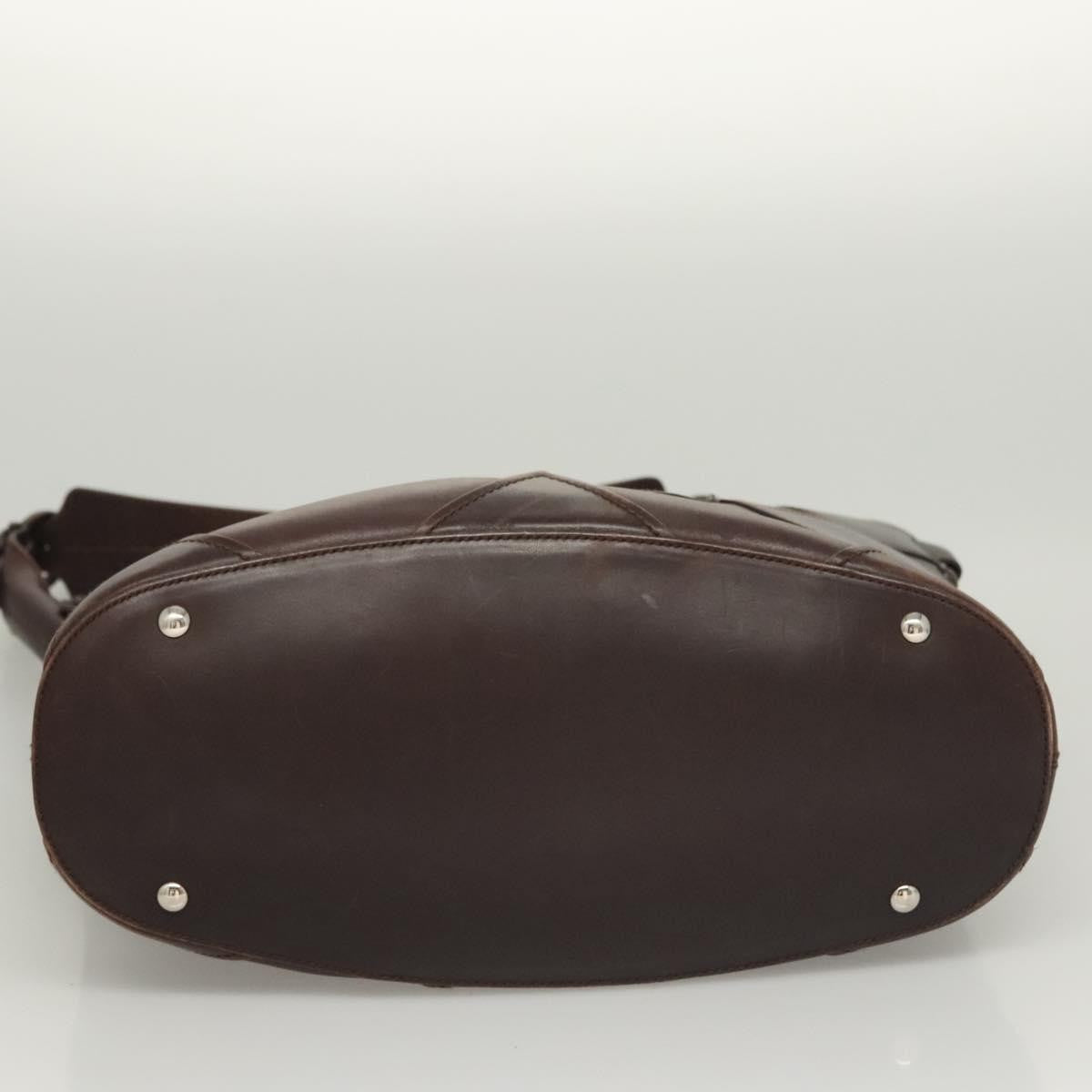 Salvatore Ferragamo Vintage Leather Brown Leather Shoulder Bag Bag (Pre-Owned)