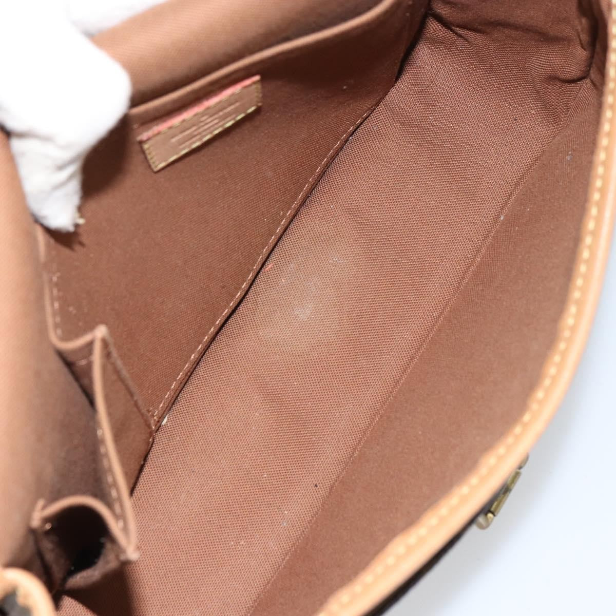 Louis Vuitton Sologne Monogram Canvas Brown Canvas Shoulder Bag Bag (Pre-Owned)