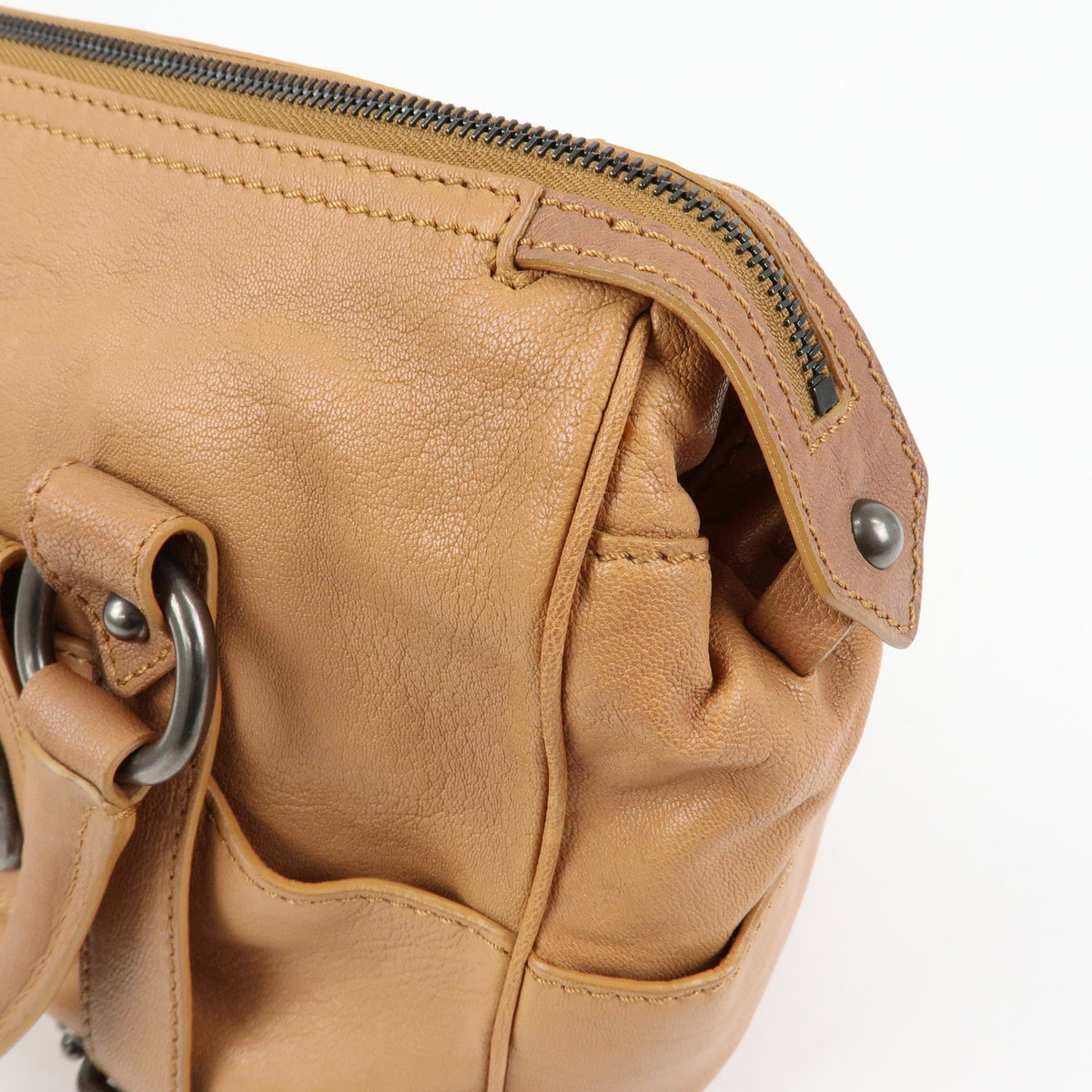 Celine Handbag Leather Brown Leather Handbag (Pre-Owned)