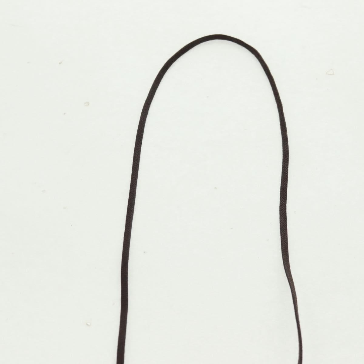 Hermes Karamba Lacquered Buffalo Horn And Waxed Cotton Multicolour Plastic Necklace Jewelry (Pre-Owned)