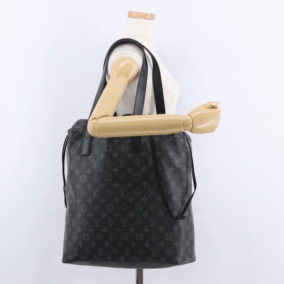 Louis Vuitton Cabas Light Drawstring Monogram Eclipse Canvas Black Canvas Tote Bag Bag (Pre-Owned)