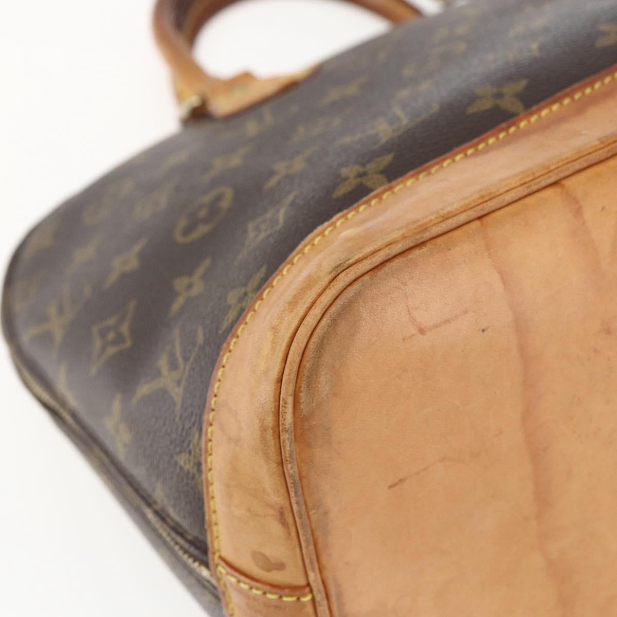 Louis Vuitton Alma Monogram Canvas Brown Canvas Handbag (Pre-Owned)