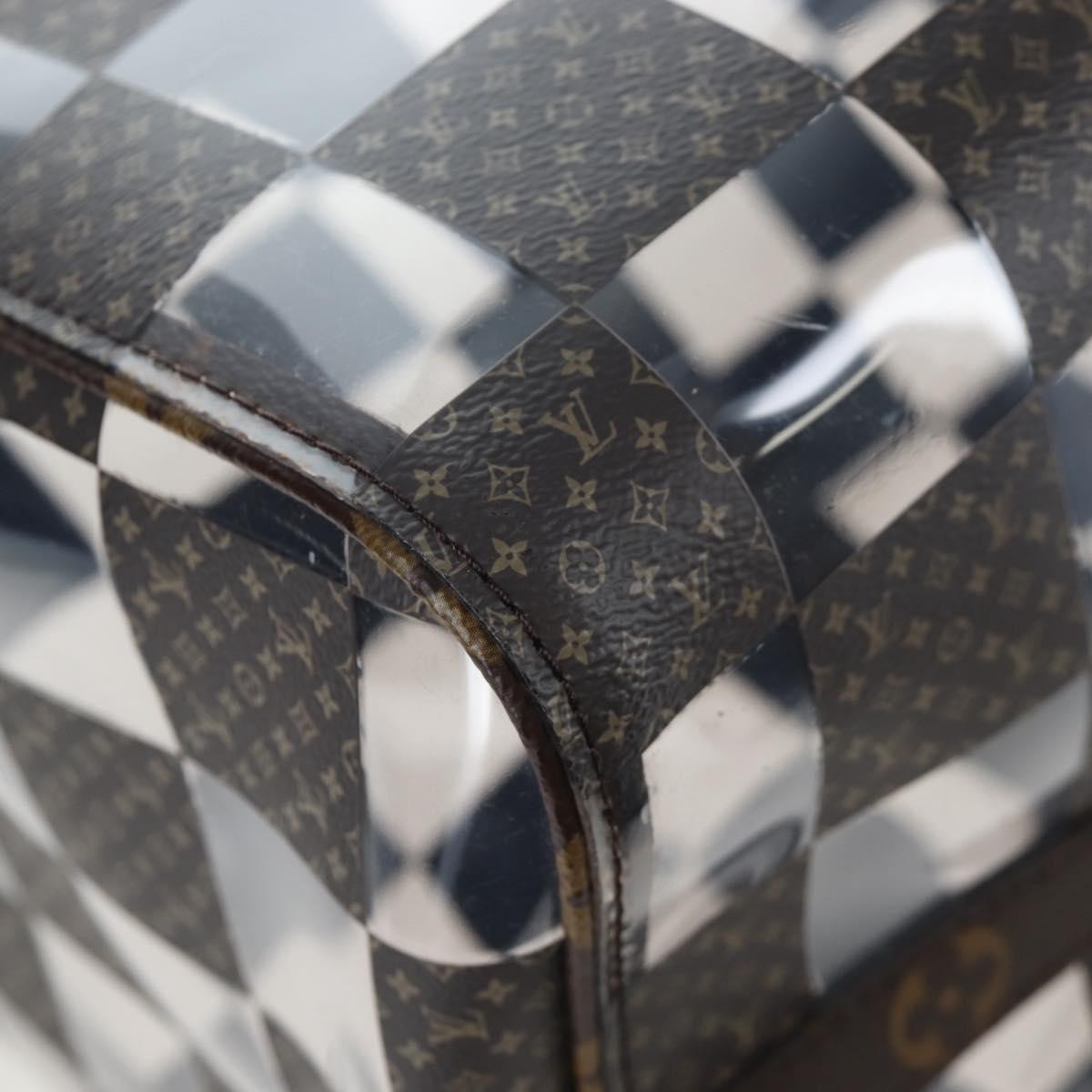 Louis Vuitton Keepall Bandouliere Monogram Chess Coated Canvas And Pvc Brown Canvas Travel Bag Bag (Pre-Owned)