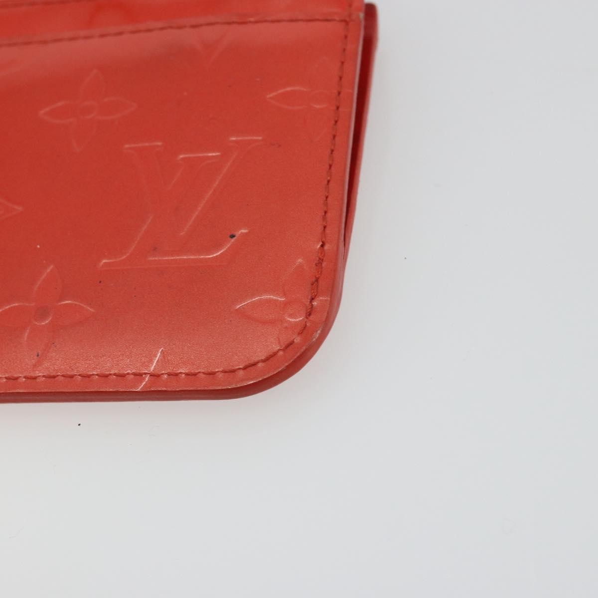 Louis Vuitton Pochette Clés Nm Monogram Vernis Patent Leather Orange Patent_Leather Wallets Accessory (Pre-Owned)
