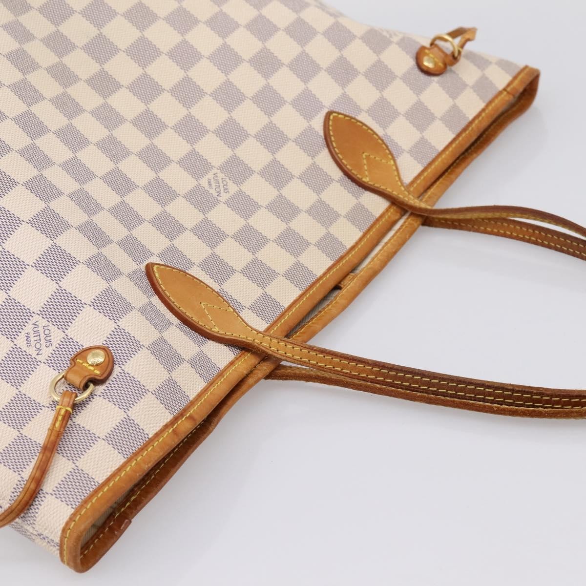 Louis Vuitton Neverfull Damier Beige Canvas Tote Bag Bag (Pre-Owned)