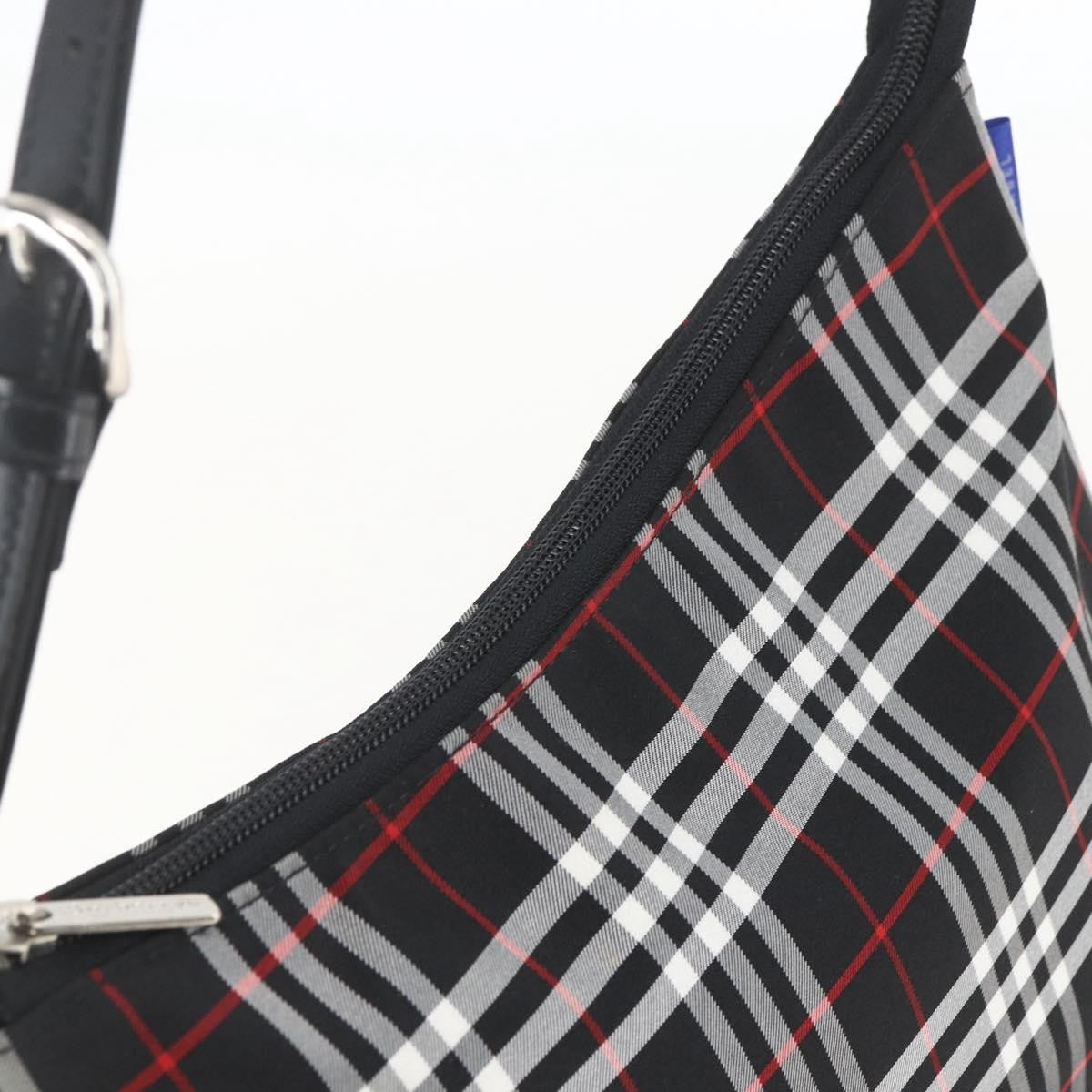 Burberry Nova Check Nylon Black Nylon Handbag (Pre-Owned)