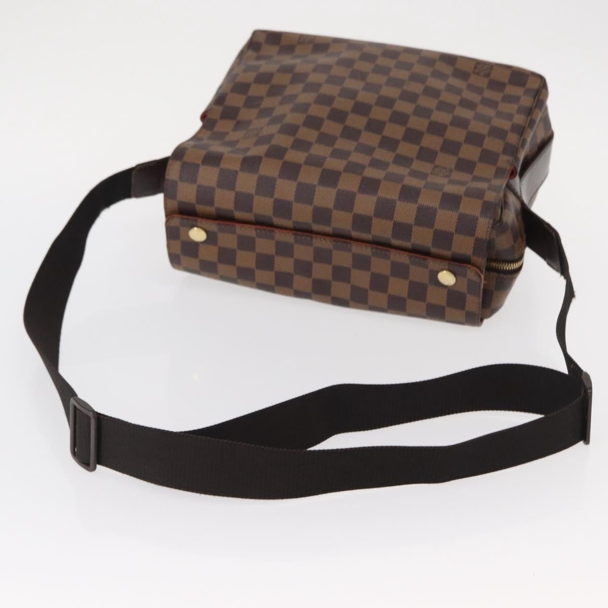 Louis Vuitton Naviglio Damier Ebene Brown Canvas Shoulder Bag Bag (Pre-Owned)
