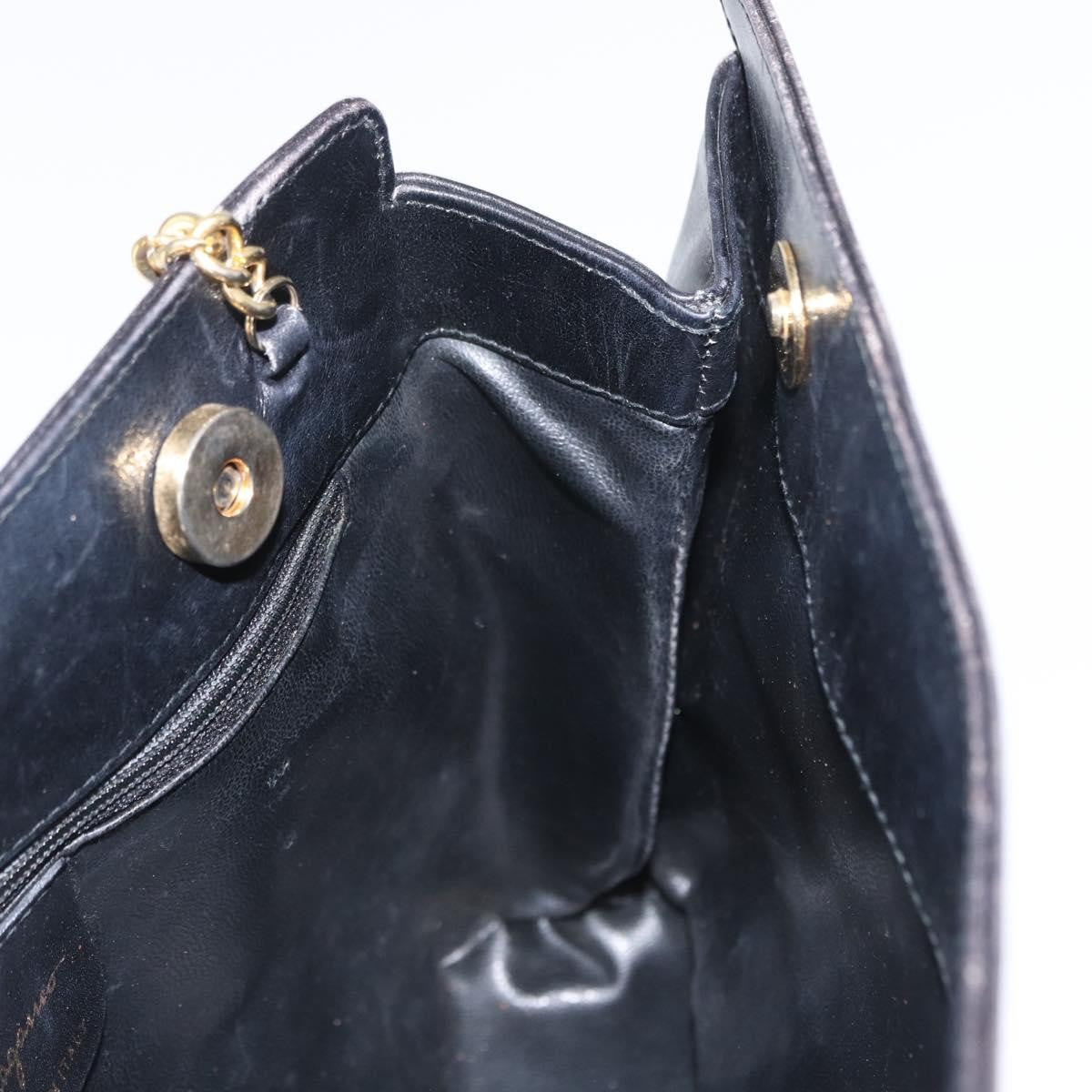 Salvatore Ferragamo Vintage Leather Black Leather Shoulder Bag Bag (Pre-Owned)